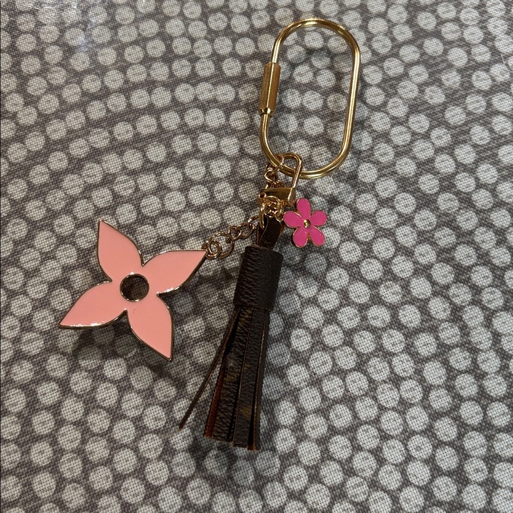 Upcycled Louis Vuitton Monogram Canvas Tassel with unbranded bag charm
